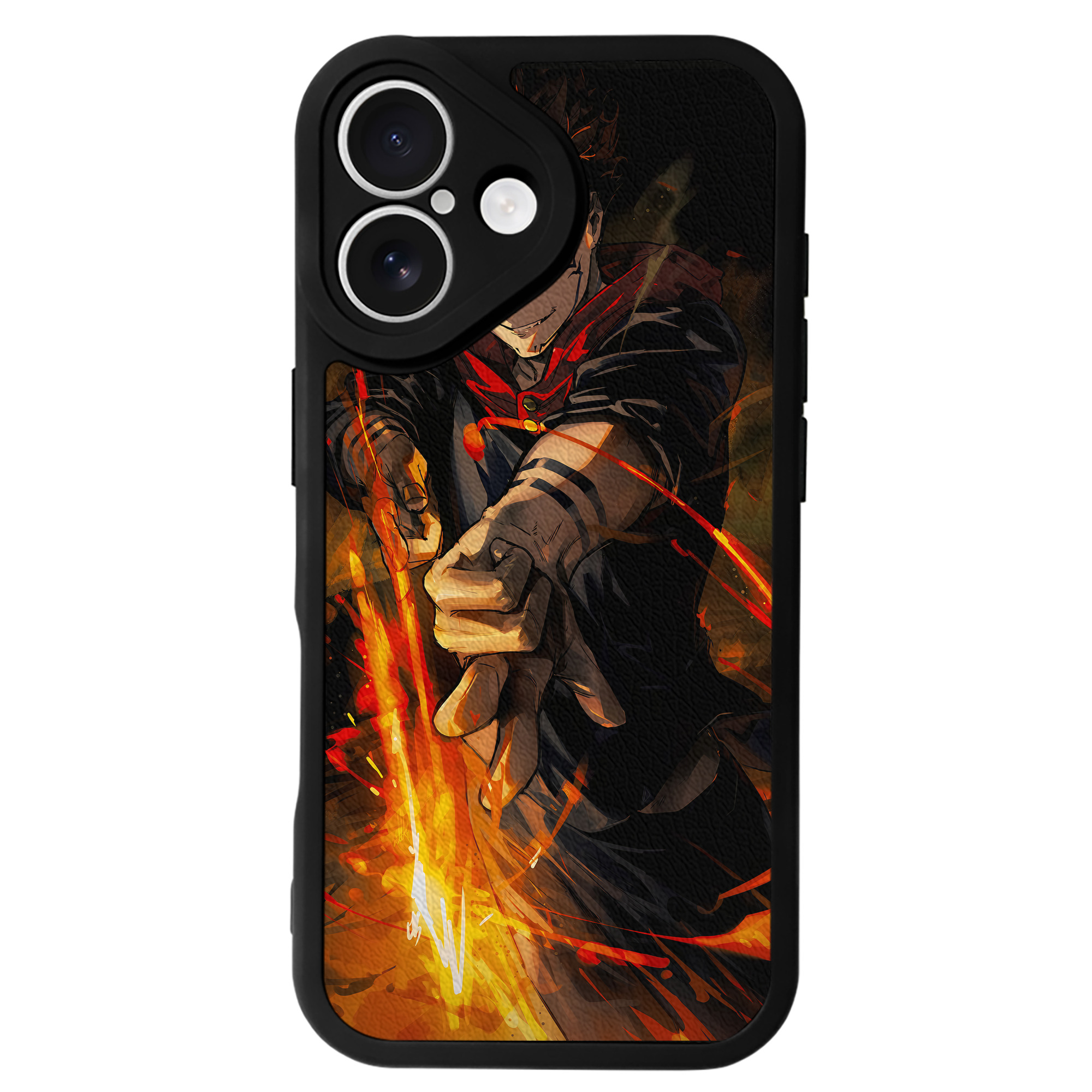 （画像用） 呪術廻戦 Jujutsu Kaisen 【iPhone 16シリーズ対応】シリコンスマホケース（レザー調） 材質：シリコン